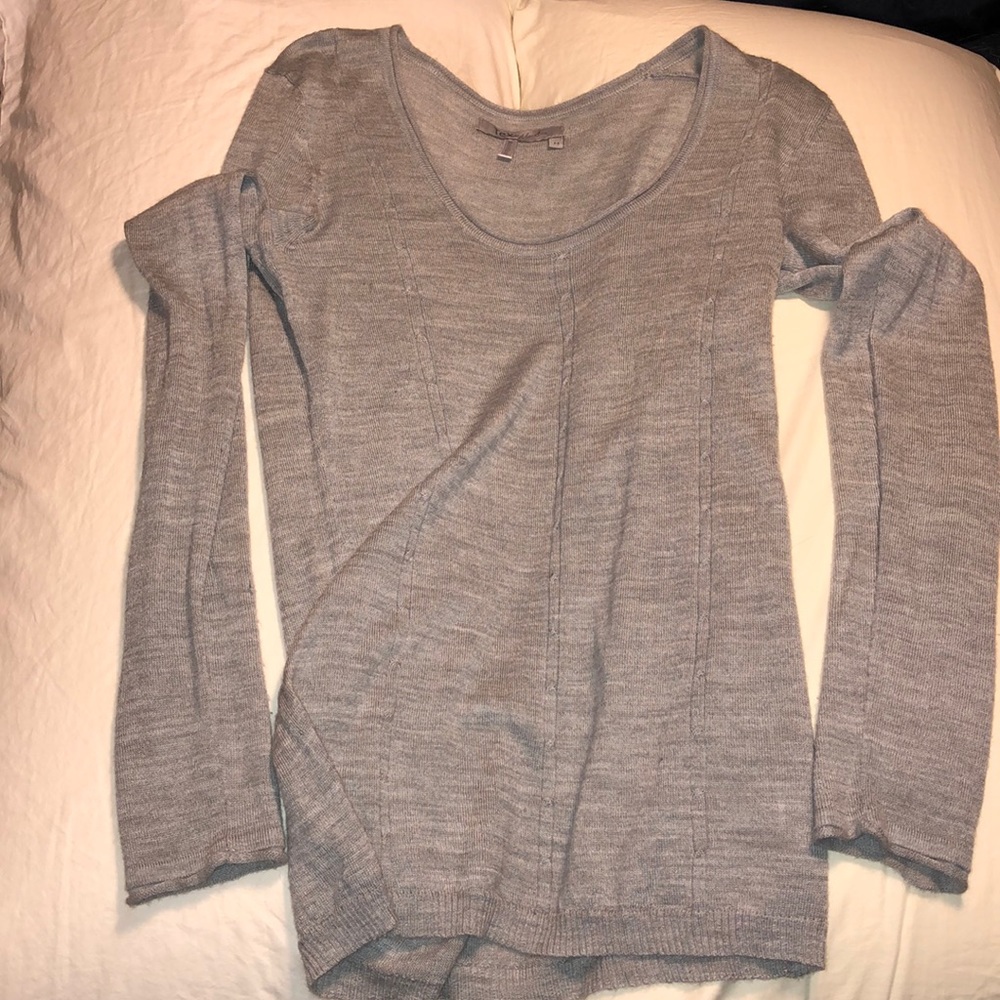 Lightweight gray sweater shirt